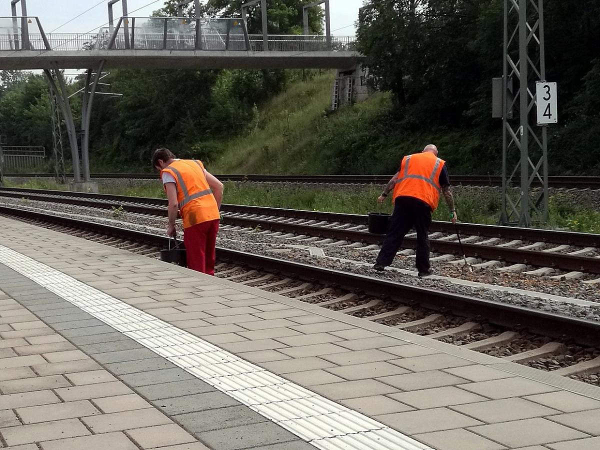 Deutsche Bahn will bei Reinigung von Gleisen in Bahnhöfen sparen - bei Kurznachrichten Plus