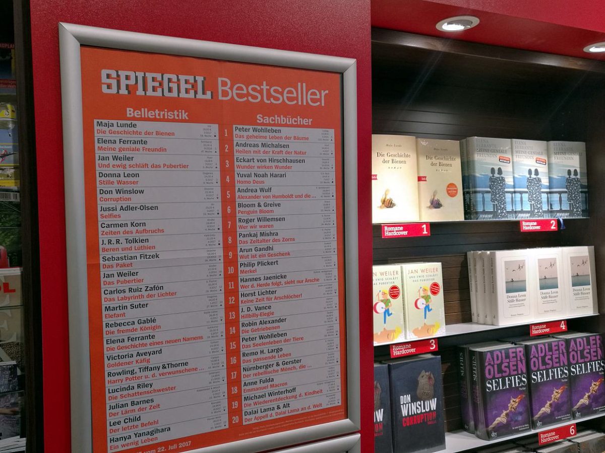 Verleger kritisiert Streichung von „Finis Germania“ von „Spiegel“-Bestsellerliste - bei Kurznachrichten Plus