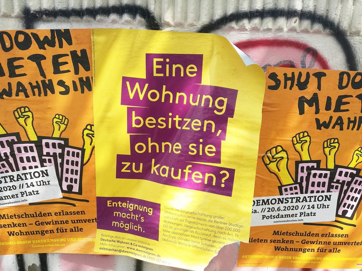 Berliner Grüne befürworten Enteignung von Immobilienkonzernen - bei Kurznachrichten Plus