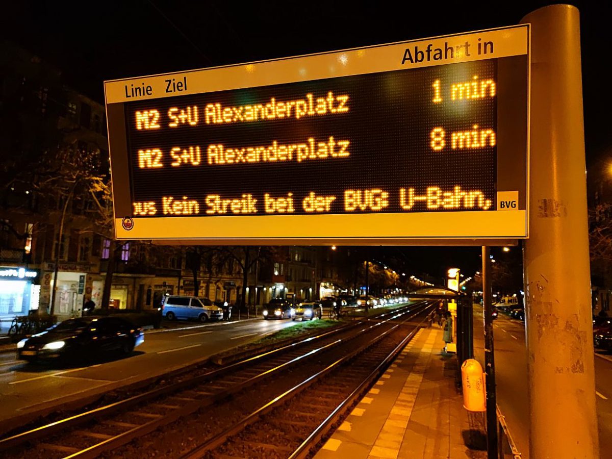 Kein Streik bei U-Bahnen und Bussen in Berlin - bei Kurznachrichten Plus