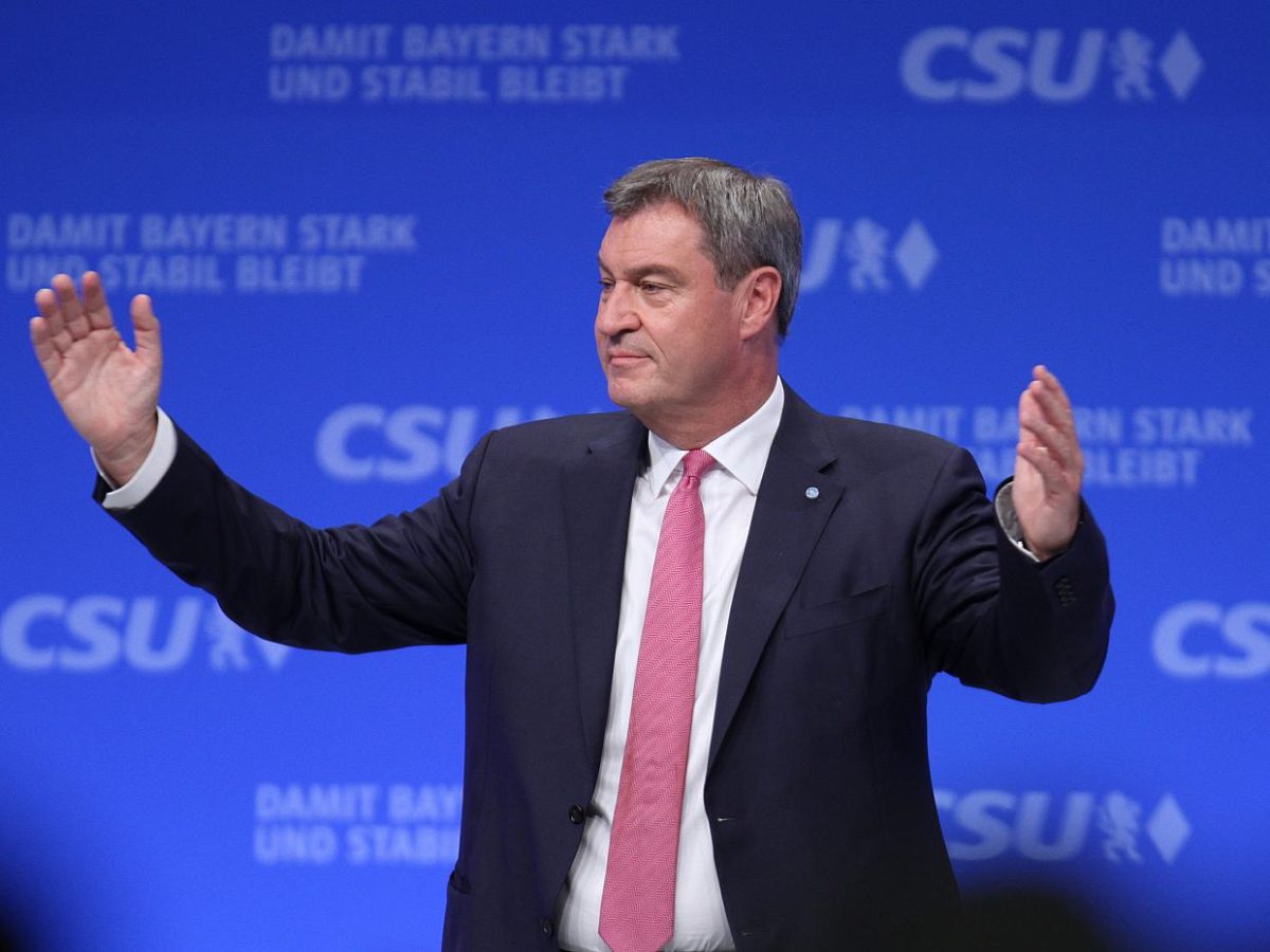 Söder mit 96,5 Prozent als CSU-Chef wiedergewählt - bei Kurznachrichten Plus