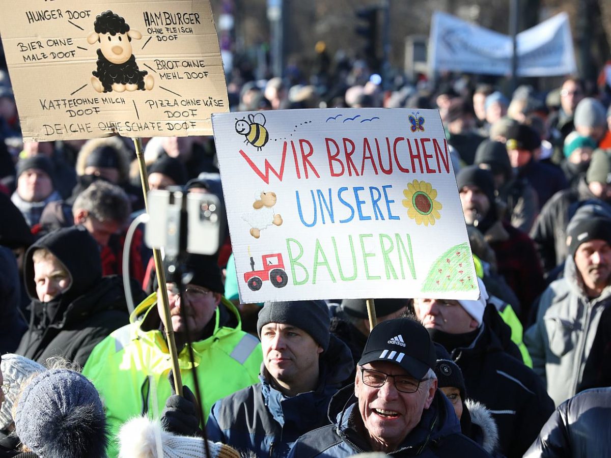 Trotz Protesten: Kanzler bleibt bei Agrarkürzungen hart - bei Kurznachrichten Plus