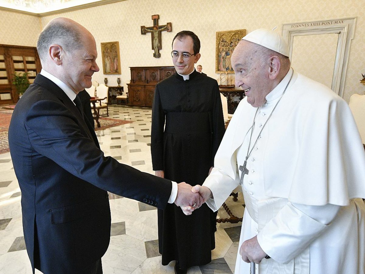 Olaf Scholz mit Papst Franziskus zusammengetroffen - bei Kurznachrichten Plus