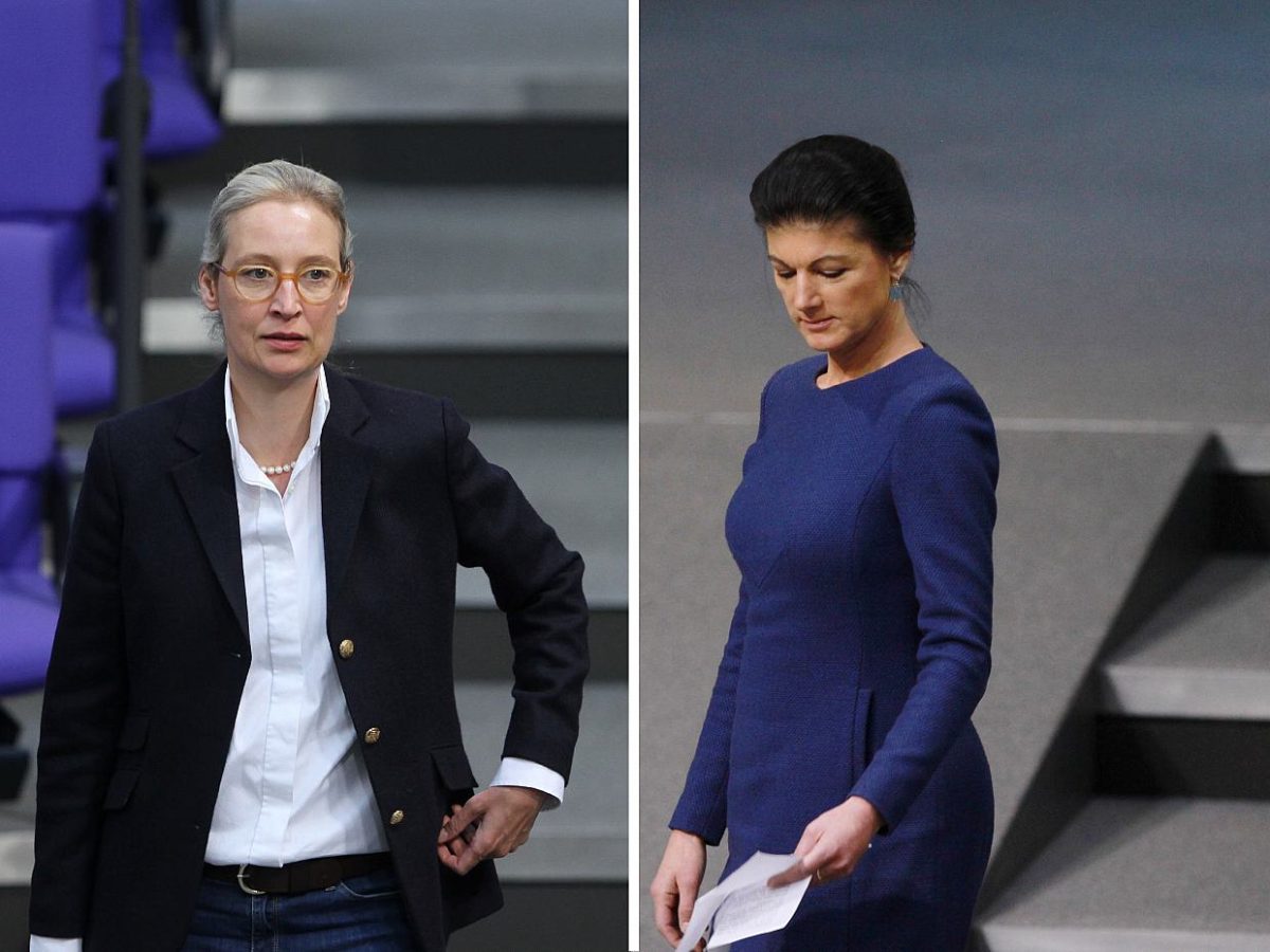 Weidel und Wagenknecht wollen sich in TV-Duell fetzen - bei Kurznachrichten Plus