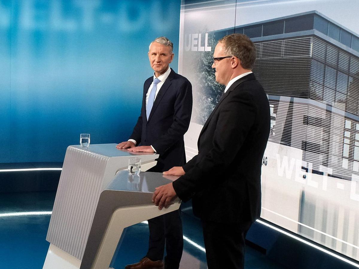 Höcke und Voigt liefern sich hitziges TV-Duell - bei Kurznachrichten Plus