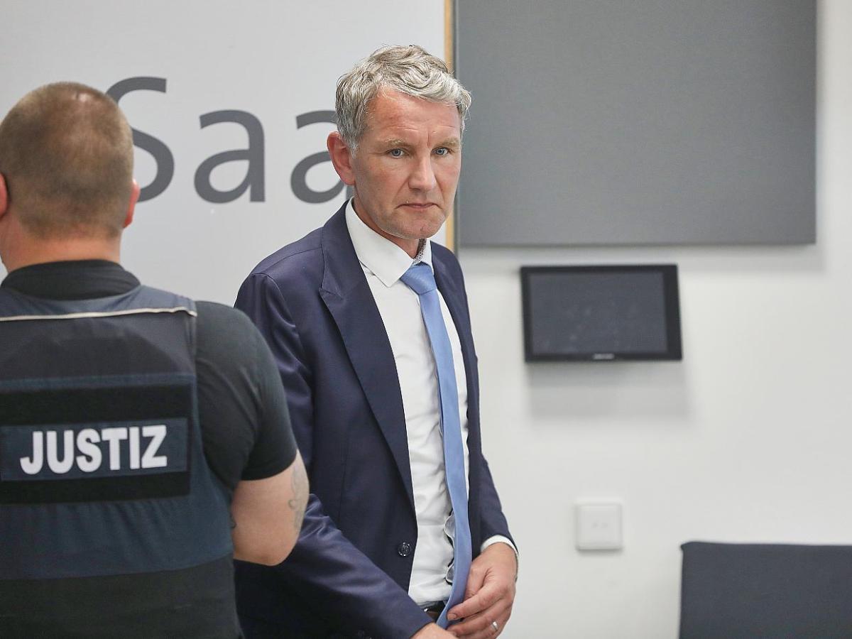 Höcke wegen SA-Parole zu Geldstrafe verurteilt - bei Kurznachrichten Plus