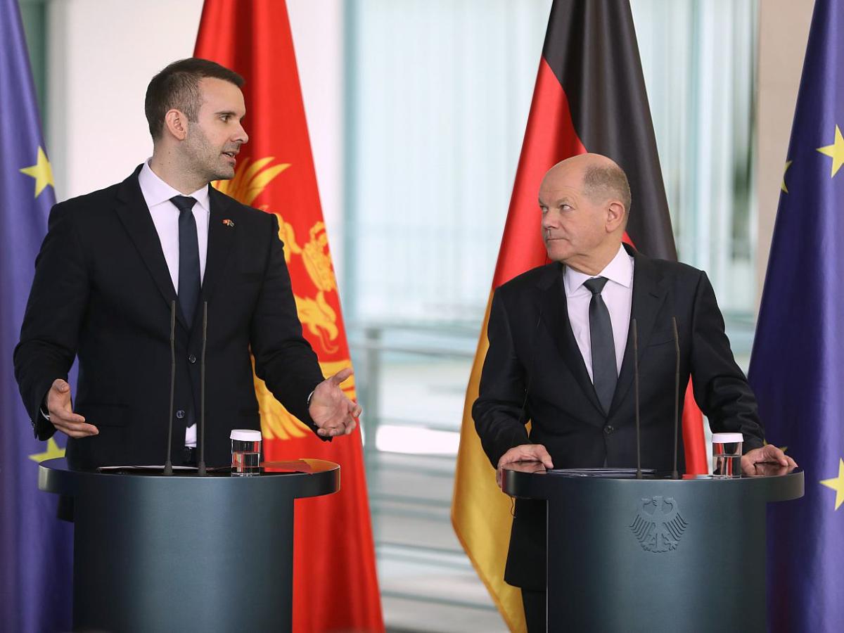 Montenegro: Scholz sichert Spajic Unterstützung für EU-Beitritt zu - bei Kurznachrichten Plus