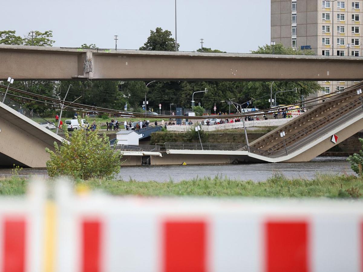 Sicherungsarbeiten an Dresdner Carolabrücke haben begonnen - bei Kurznachrichten Plus